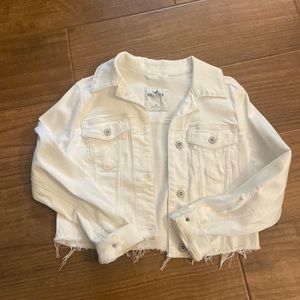 White jean jacket